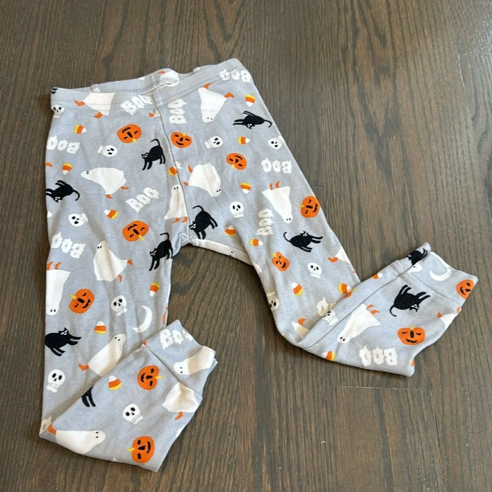 babyGap Organic Cotton Halloween Pajama Set | Pumpkin Ghost Cat | 18-24M